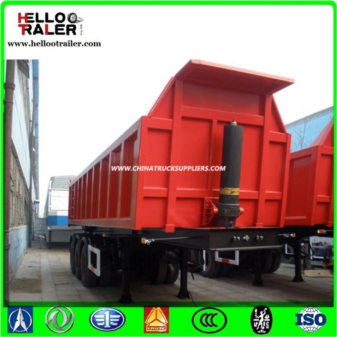 Semi Dump Trailers Mechanical Suspension for Goods Transporting 