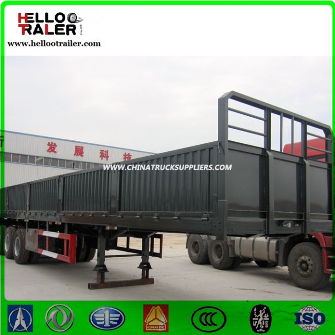 Tri- Axle Widely Used Side Wall Semi Trailer for Sale 