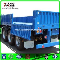 China Supplier Wall Side Cargo Truck Trailer, 3 Axle Cargo Trailer for Africa