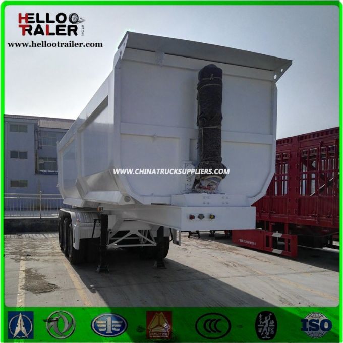 Tri Axles U Shape Tipper Dump Semi Trailer 