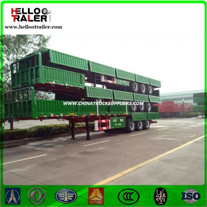 Widely Used 3 Axle Side Wall Semi Trailer for Sale 