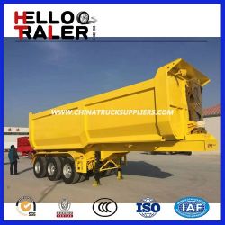 Heavy Duty 3 Axle 40 - 80 Ton Dump Semi Trailer