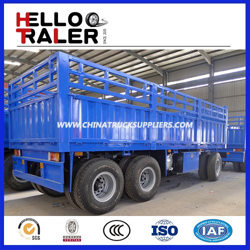 2 or 3 Axle 20-40 Tons Cargo Box Full Trailer 