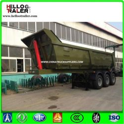 Fuwa Axles Dump Semi Trailer, Green 45t Capacity Utility Trailer