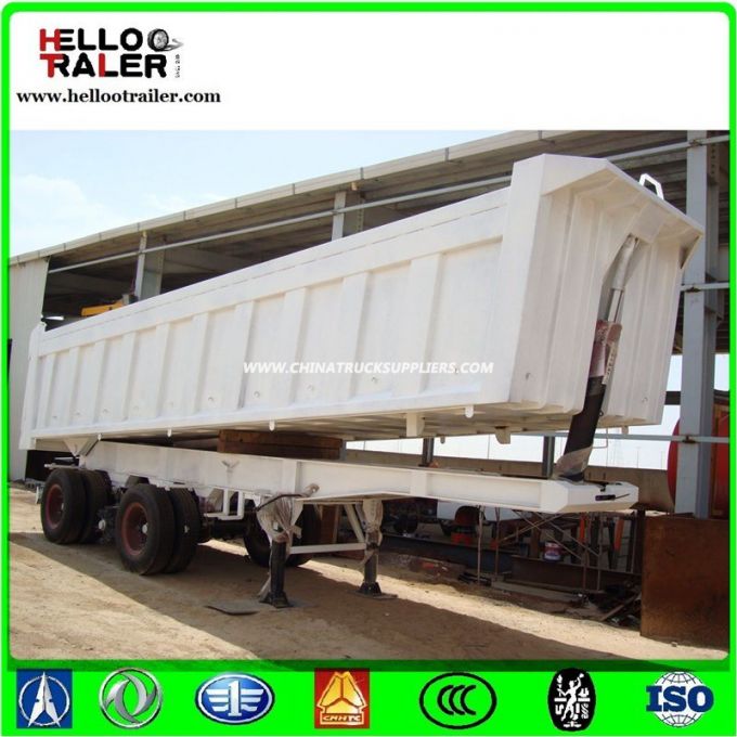 Hot Selling Dump Truck Semi Trailer with Hydraulic Cylinder 