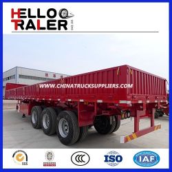 Tri-Axles Sidewall Cargo Truck Trailer/ 50t Bulker Truck Trailer