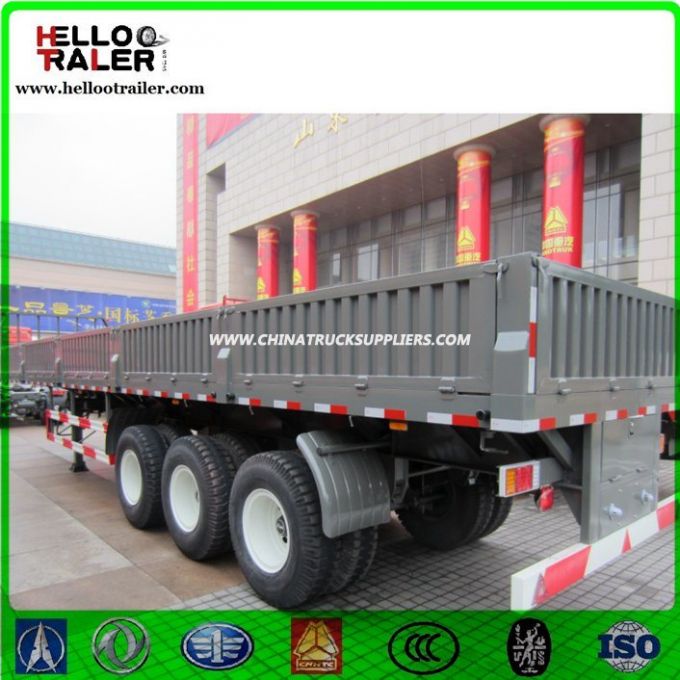 China Supplier 3 Axle Cargo Side Wall Semi Trailer 