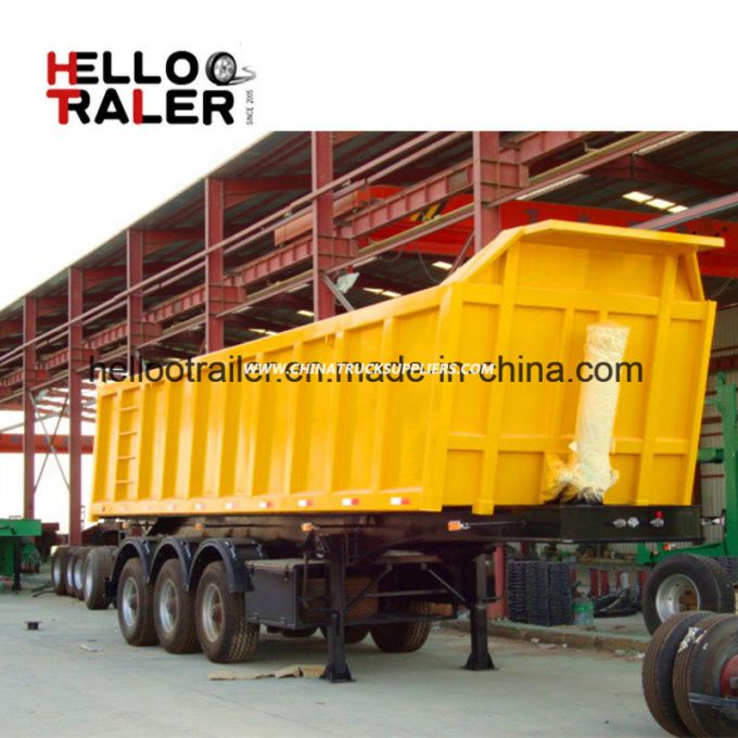 3 Axles Rear Dump Trailer 60-80tons Dumper Trailer 