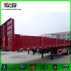 Chinese 60 Ton Lorry Semi Trailer Tri-Axle Cargo Truck Trailer for Sale