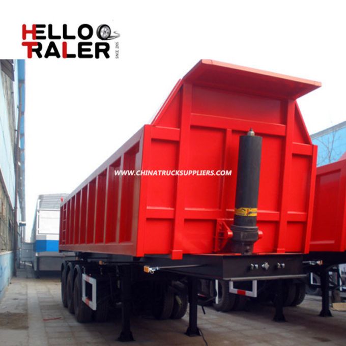 3 Axle U Shape Dump Semi Trailer Tipper Semi Trailer 