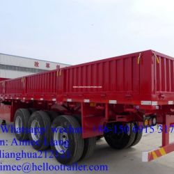 Chinese 3 Axle 50t Cargo Truck Trailer Cargo Box Semi Trailer