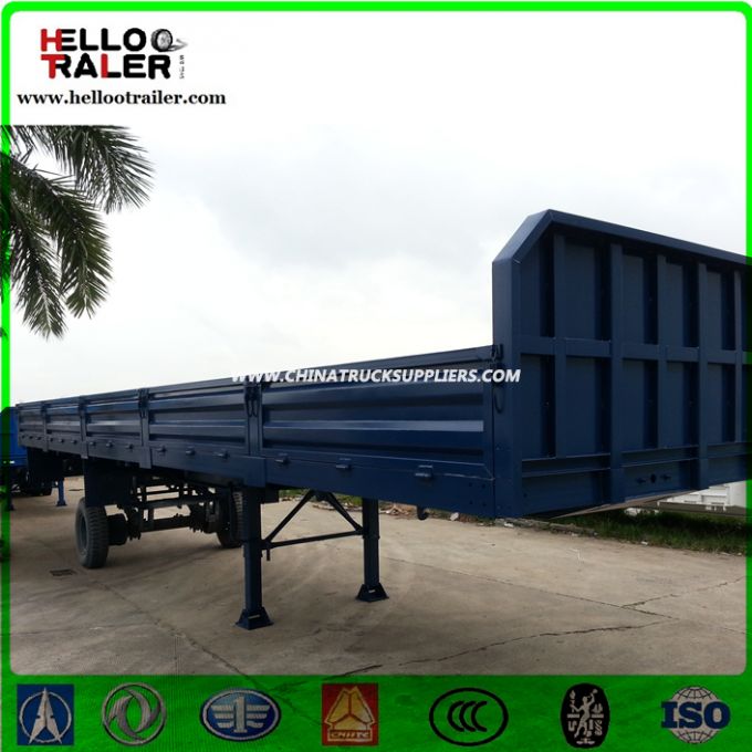 China Made Tri Alxe Side Wall Cargo Transport Semi Trailer 