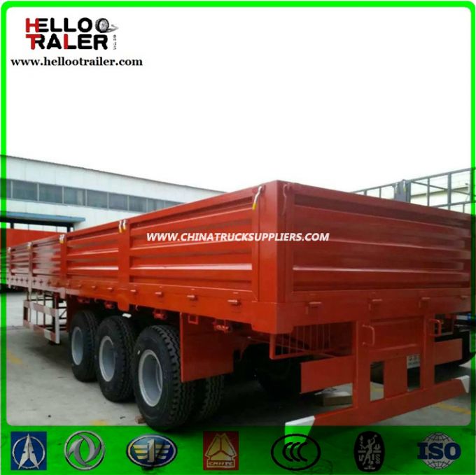 900mm Side Wall Flatbed Trailer with 12PCS Container Locks 