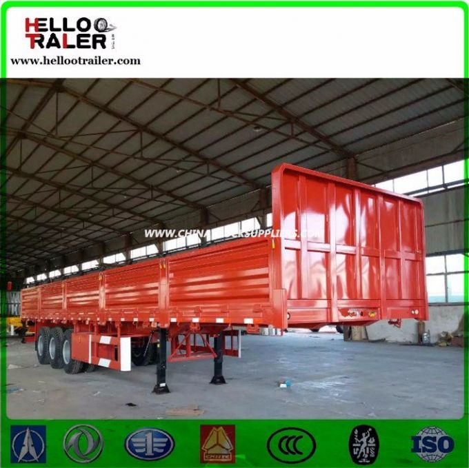 3 Axle 60 Ton Detachable Wall Curtain Side Sidewall Semi Trailer 