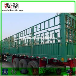 3 Axle Livestock Fence Cargo Truck Trailer for Sale