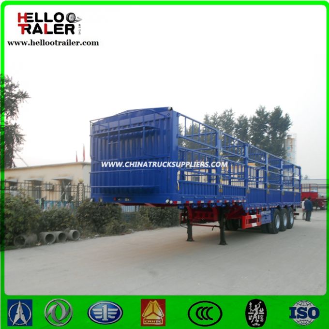 3 Axle Utility Fence Cargo Truck Trailer 