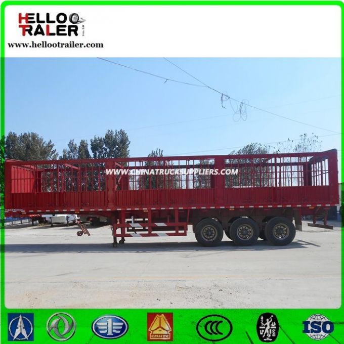 China Supplier Utility Fence Cargo Truck Semi Trailer 