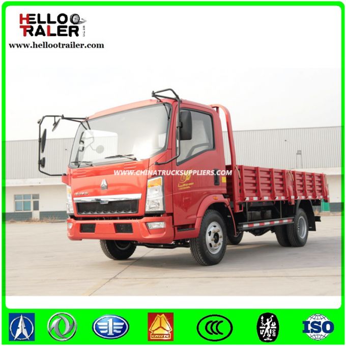 Sinotruk HOWO Cargo Truck 4*2 6 Wheels Light Truck with Diesel Engine for Sale 