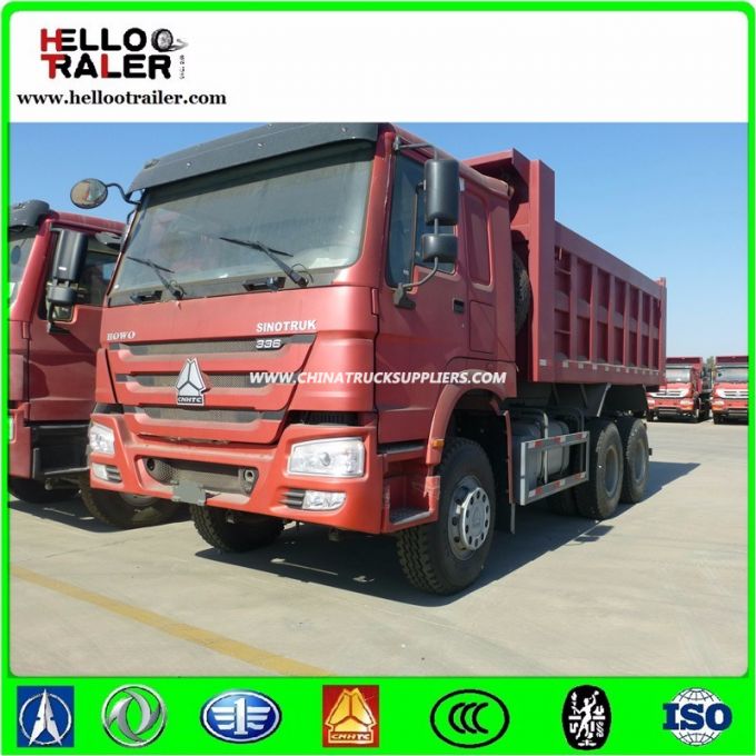 6X4 Chassis 336HP Euro2 Emission 10 Wheels Tipper Dump Truck 