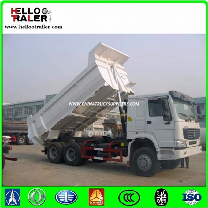 Front Lift Tipper HOWO Dump Truck for Highway Standard Load 