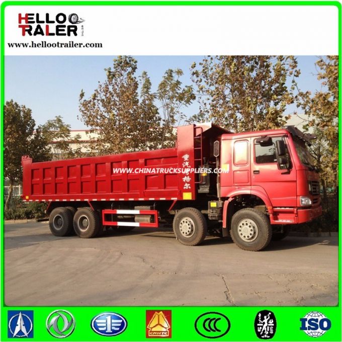 HOWO 8 X 4 336HP Lower Fuel Consumption Diesel Tipper Dump Truck 