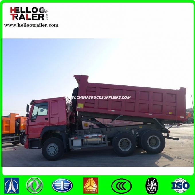 Right Hand Driving Black Color Diesel 371HP Tipper Dump Truck 