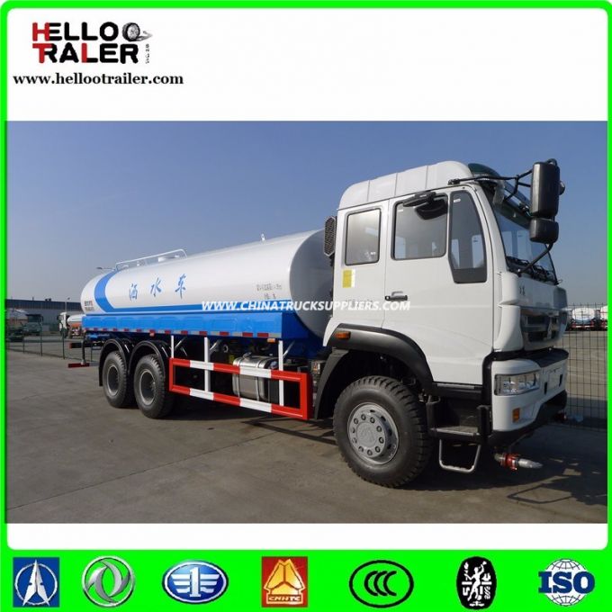 Diesel 6X4 Chassis carbon Steel Fuel Tanker Truck 20000L 336HP 