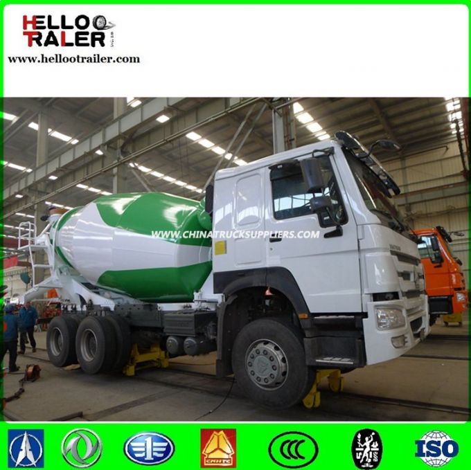 HOWO Cement Transport Concrete Mixer Left Hand Drive Truck 