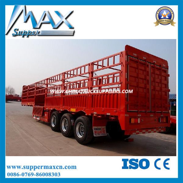 Cargo Transport 3 Axle Fence Semi Trailer for HOWO Tractor Truck to Ethiopia 