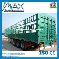 2/3 Axles Fence/Stake Semi Trailer for Transport Bulk Cargo/Animal/Grain