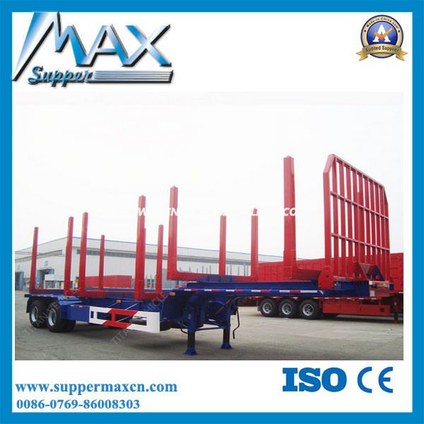 Low Price Timber Trailer Logging Transport Trailer Wood Transport Semi Trailer 