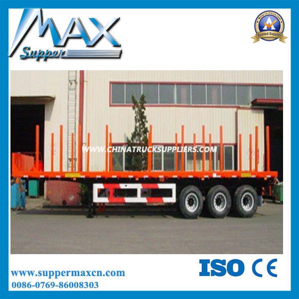 Semi Cargo Trailer Wood Transport Truck Trailer 