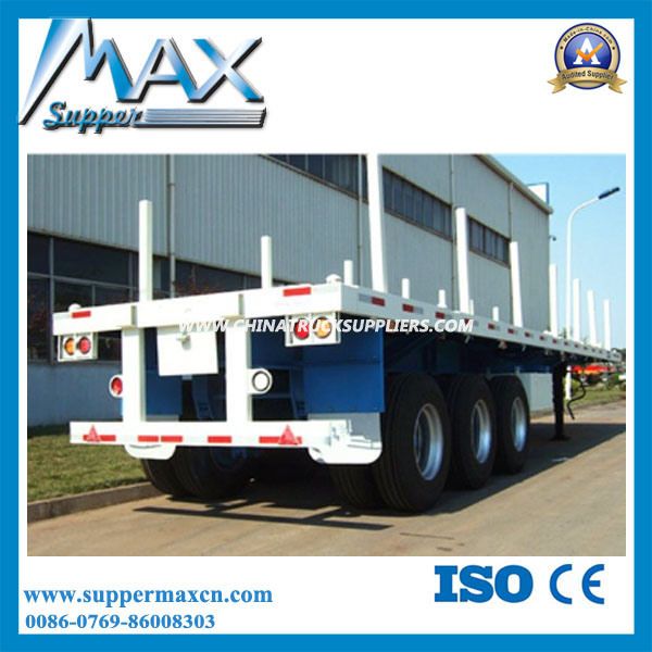 2 Axle or 3 Axle Wood Logging Transport Semi Trailer for Sale 