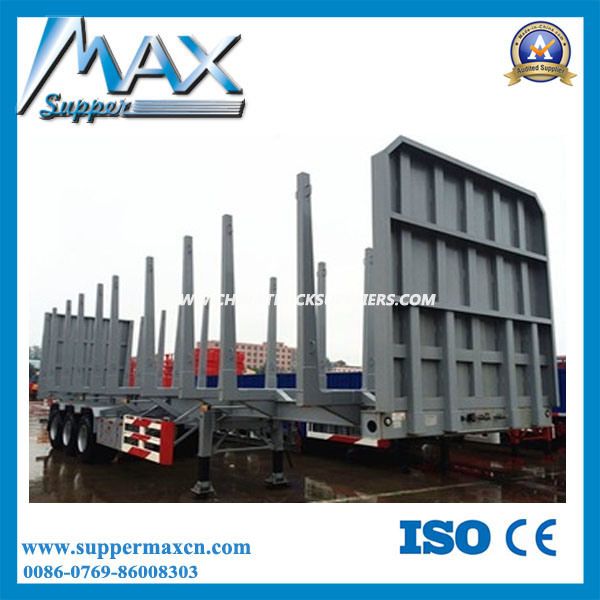 3 Axles Wood Transport Stake Semi Truck Trailer From China Factory 