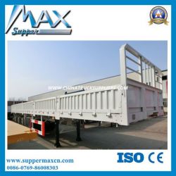 30-80 Tons Flatbed Trailer with Side Wall in Nigeria