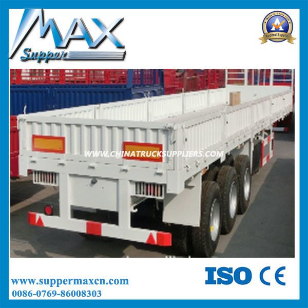 40FT 40tons Cargo Trailer Sidewall Semi-Trailer Flatbed Semi Trailer 