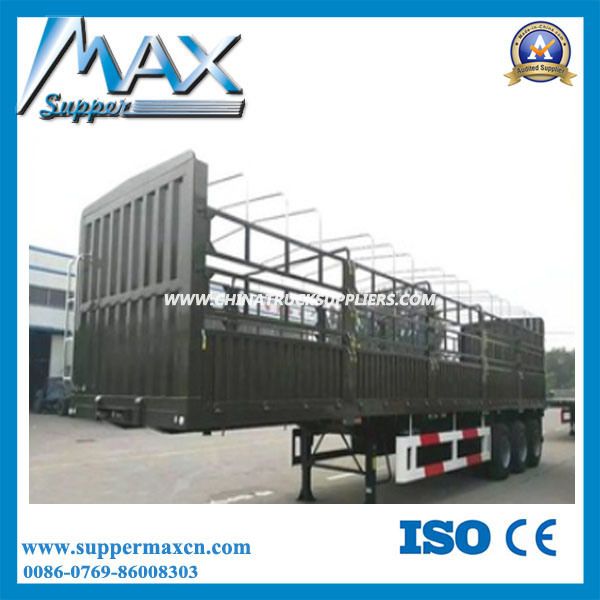 Tri- Axle 40-60 Tons Bulk Cargo Semi Trailer 