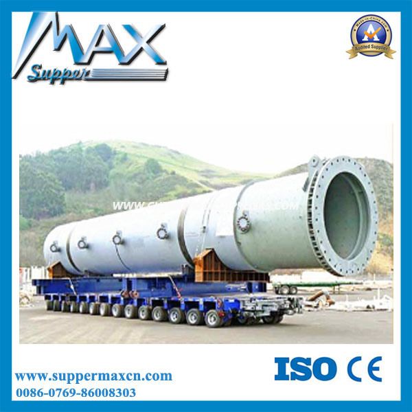 China Supplier 100-500ton Hydraulic Multi-Axis Gooseneck Low Bed Modular Trailer 