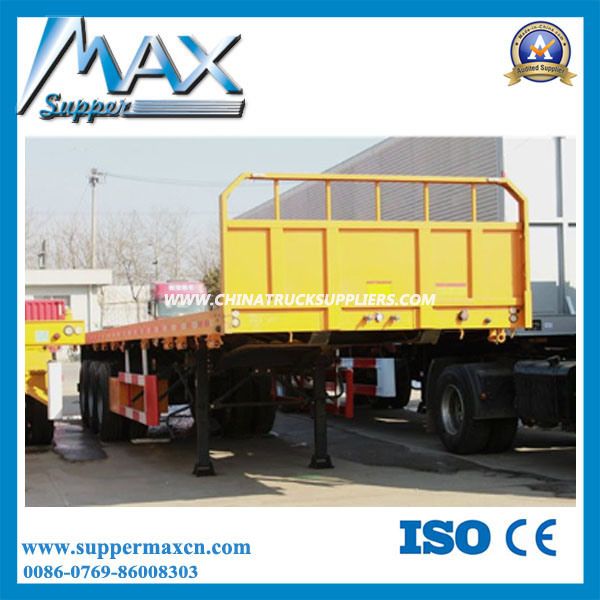 2016 Hot Sale 3 Axle Cargo Trailer with Sideboard 