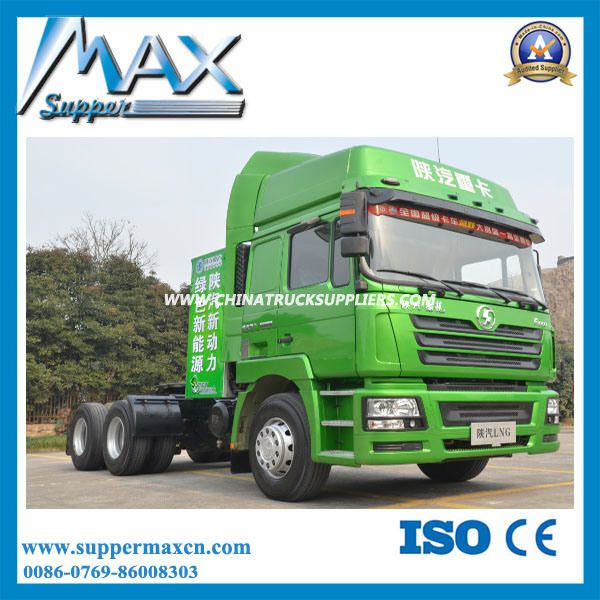 Chinese Shacman 6X4 LNG Tractor Truck with Euro VI Emission Prime Mover 