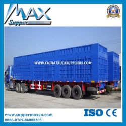 Dry Freight Van Type Semi Trailer/Tri Axle Van Transport Semi Trailer