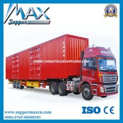 China Hot Support Diesel Box Truck Van Semi Trailer