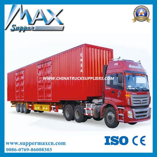 3 Axle 40ton High Quality Dry Van Semi Trailer for Sale 