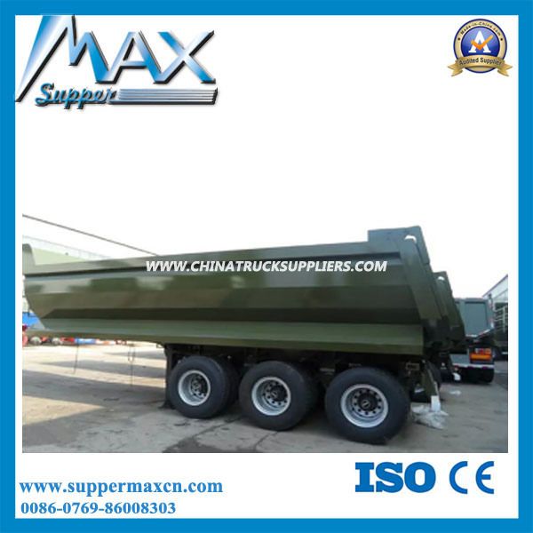 3axles Hyva Hydraulic Front Lifting Dump Trailer for Sale 