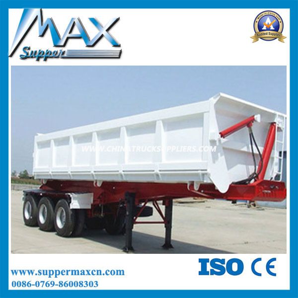 U Shape Dump Truck Semi Trailer with Hydraulic Cylinder 