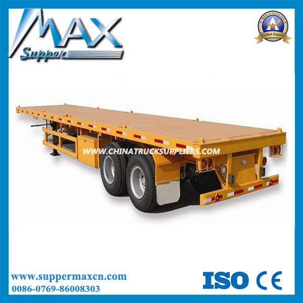 40ft Flatbed Semitrailer with Bogie Suspension/Trailer 