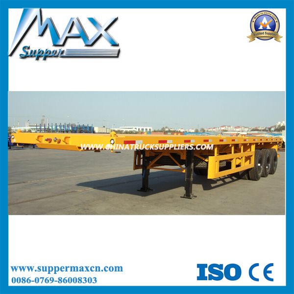 40ft 3 Axle Flatbed Semitrailer with Mechanical Suspension 