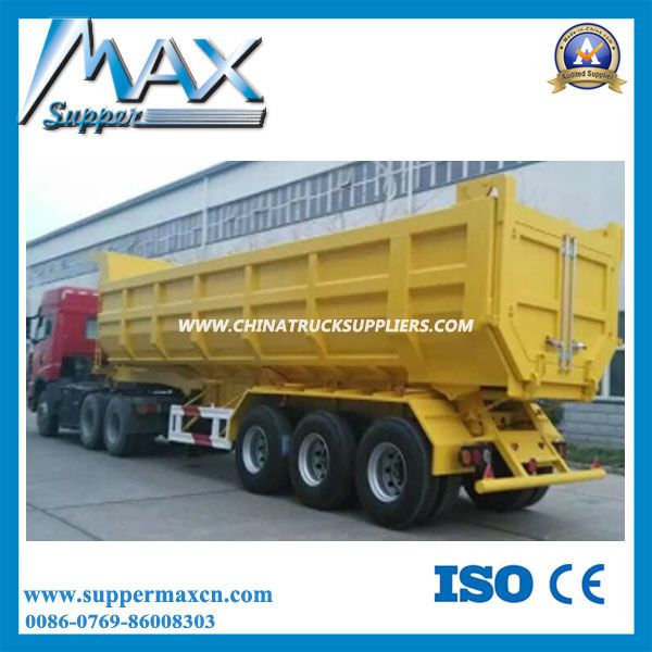 3 Axles Cargo Hydraulic Tipper Dump Semi Trailer for Sale 