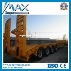 4 Axle Low Bed Trailer/Semi Trailer/Heavy Machine Loader