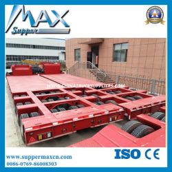 4 Lines 8 Axles Low Bed Semi Truck Trailer